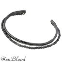 ケンブラッド KEN BLOOD シルバー バングル アクセサリー ブラック シルバー925 スターリングシルバー KP-384BK