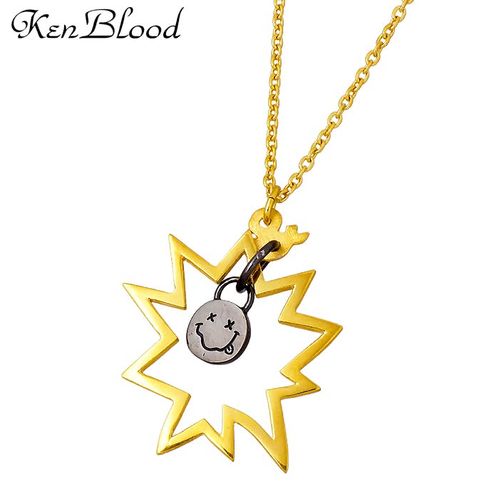 ケンブラッド ネックレス（メンズ） ケンブラッド KEN BLOOD THE TELL シルバー ネックレス アクセサリー メンズ ゴールド ブラック KP-420