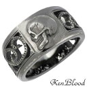 【ポイント5倍! 13日まで!】 ケンブラッド KEN BLOOD モラルズ シルバー リング ブラック スカル 指輪 アクセサリー 9〜23号 シルバー925...