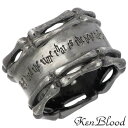 【ポイント10倍! 18日まで!】 ケンブラッド KEN BLOOD ダブル ボーン シルバー リング ブラック 指輪 アクセサリー 9〜21号 シルバー925...