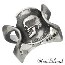 ケンブラッド KEN BLOOD プライド シルバー リングB スカル コイン 指輪 アクセサリー 15〜21号 シルバー925 スターリングシルバー KR-2...