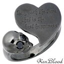 【ポイント5倍!最大1500円OFFクーポン 5/6まで】 ケンブラッド KEN BLOOD ヴァーチュー シルバー リング ブラック スカル ハート キュービック 指輪 アクセサリー 13〜21号 シルバー925 スターリングシルバー KR-241BK(4)