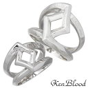 【ポイント5倍! 13日まで!】 ケンブラッド KEN BLOOD クロス ローズ シルバー ペア リング 指輪 アクセサリー 15〜25号 9〜19号 シルバ...