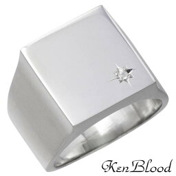 ケンブラッド 指輪（メンズ） ケンブラッド KEN BLOOD シルバーアクセサリー リング ジュエリー メンズ シルバーアクセ シルバー925 shilver925 シルバー ダイヤモンド シャイン 指輪 アクセサリー 13～25号 スターリングシルバー KR-251P