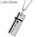 ララクリスティー LARA Christie ノーブル クロス シルバー ネックレス アクセサリー BLACK Label シルバー925 スターリングシルバー LA-P3051-B