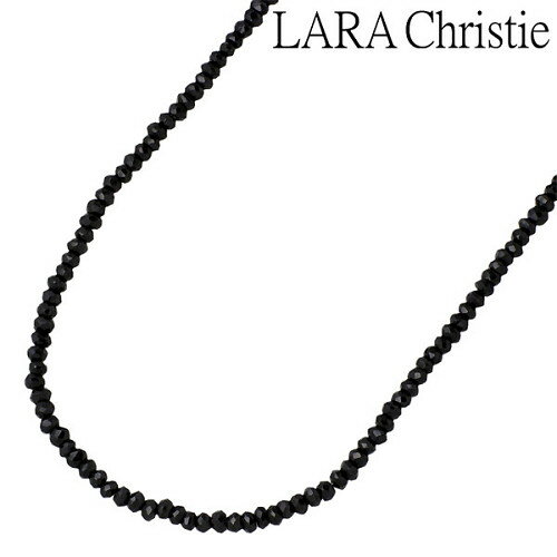 ララクリスティー LARA Christie ブラックスピネル シルバー ネックレス アクセサリー 40～45cm シルバー925 スターリングシルバー LA-P5059