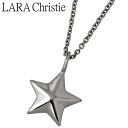 【ポイント5倍!18日まで!】 ララクリスティー LARA Christie ステラ シルバー ネックレス アクセサリー ブラック スター BLACK Label シルバー925 スターリングシルバー LA-P5714-B