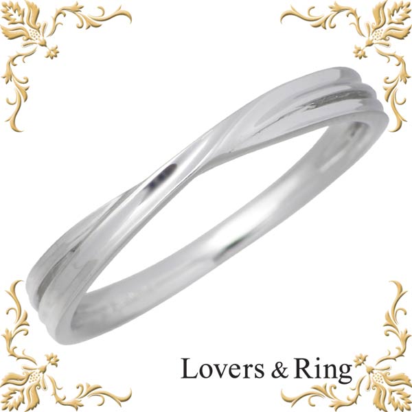 ラバーズリング Lovers & Ring 刻印可能 K10ホワイトゴールドリング 指輪 アクセサリー 11～21号 LSR-0656WG