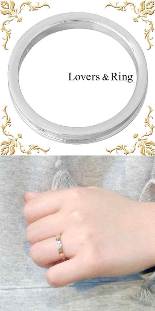 【ポイント10倍！ 4月10日まで】 ラバーズリング Lovers & Ring 刻印可能 K10 ゴールド ペアリング ダイヤモンド 指輪 アクセサリー 5〜23号 LSR-0670D-P