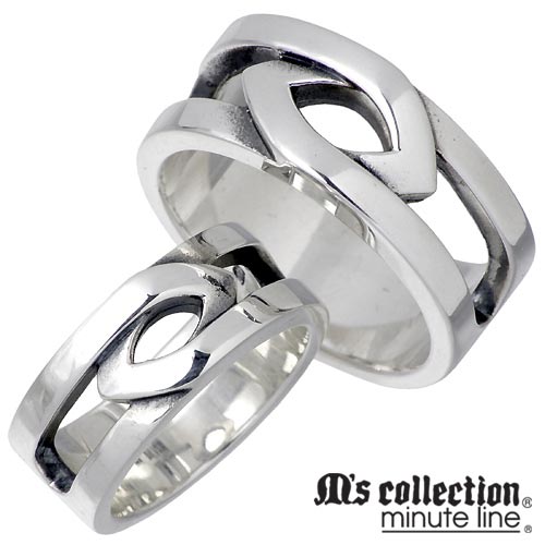 【ポイント10倍! 4月10日まで】 エムズコレクション M's collection シルバー ペア リング 7〜13号 15〜21号 指輪 アクセサリー シルバー925 スターリングシルバー MC-200-201-P