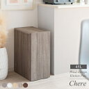 木製 キッチン ペール Chere シェール 幅45x奥行き26.5x高さ61cm 分別 ダストボックス ゴミ箱 省スペース キャスター付き DB-650