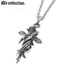 エムズコレクション M's collection クロス シルバー ネックレス アクセサリー メンズ 十字架 メンズ シルバー925 スターリングシルバー X0238