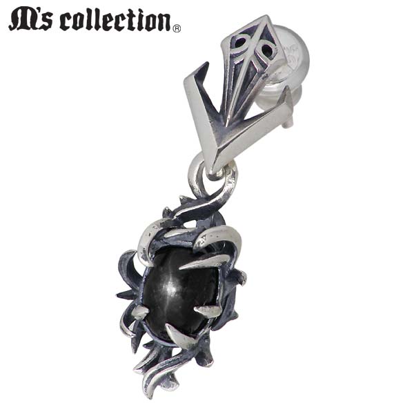 エムズコレクション M's collection テンタクルス シルバー ピアス アクセサリー ストーン 1個売り 片耳用 シルバー925 スターリングシルバー...