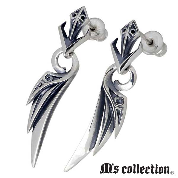 エムズコレクション M's collection テンタクルス ウィング シルバー ピアス アクセサリー 2個売り 両耳用 シルバー925 スターリングシルバー...