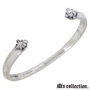 【ポイント3倍!最大5000円OFFクーポン 20日まで!】 エムズコレクション M's collection シルバー バングル アクセサリー ツー スタッズ...