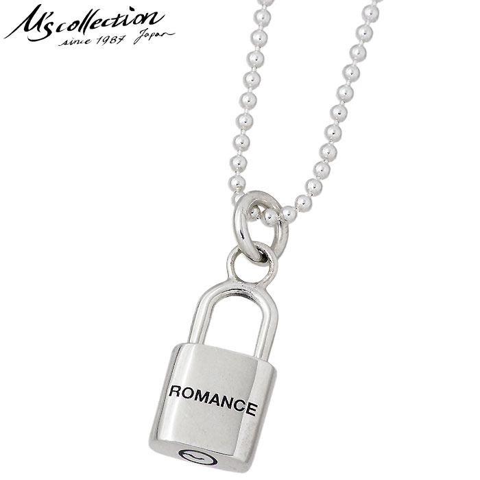 エムズコレクション M's collection シルバー ネックレス パドロックミニ 南京錠 メンズ レディース XP-179