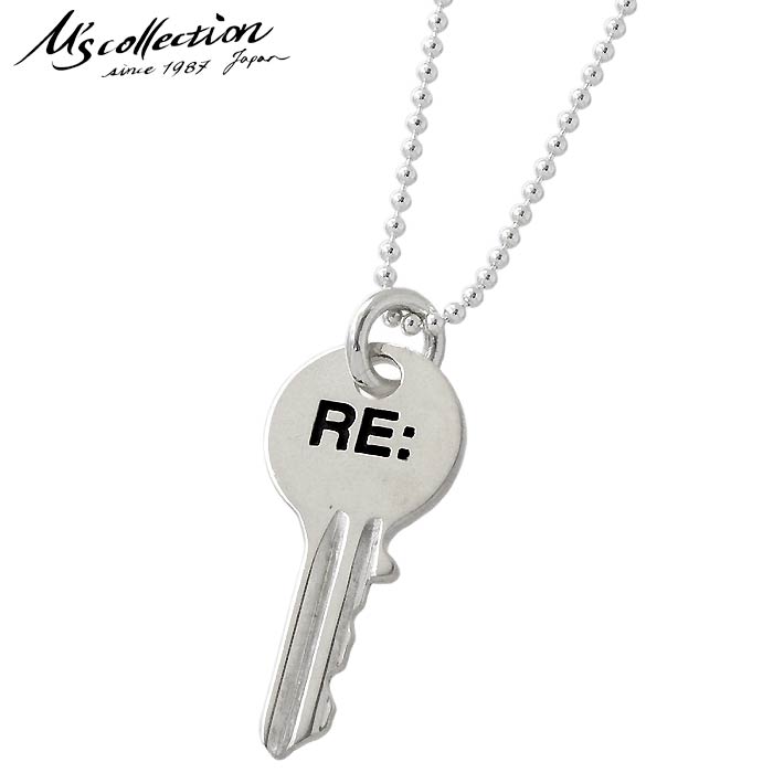 エムズ コレクション M's collection シルバー ネックレス RE: KEY PENDANT メンズ レディース ミニネックレス シルバー925 鍵 アクセサリー XP-197