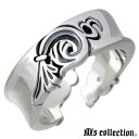 【ポイント5倍!27日まで】 エムズコレクション M's collection フェザー シルバー リング 指輪 アクセサリー メンズ 13〜19号 ウイング ...
