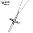 【ポイント10倍! マラソン期間中】 マジェスフィッセン Magische Vissen シルバー ネックレス アクセサリー ストーン クロス リバーシブル シルバー925 スターリングシルバー OZP-028