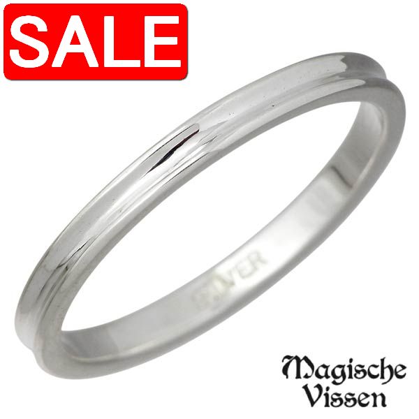 【スーパーSALE 30%OFF！】 マジェスフィッセン Magische Vissen 細レール シルバー リング 指輪 アクセサリー 9号 シルバー925 スターリングシルバー OZR-115