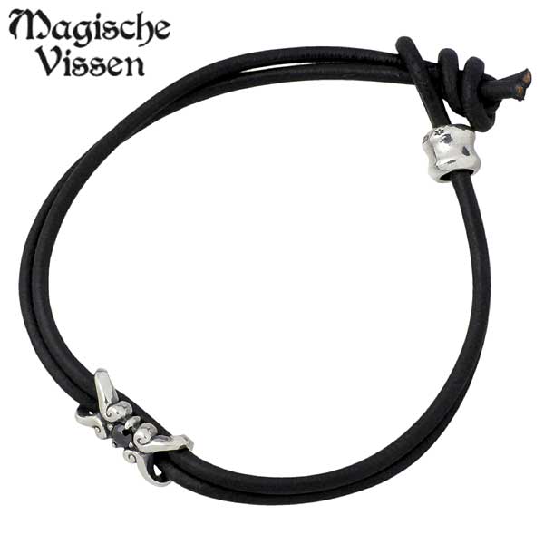 マジェスフィッセン Magische Vissen シルバー レザー ブレスレット アクセサリー ストーン シルバー925 スターリングシルバー OZX-117...