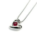 【Fashion THE SALE 20%OFF!】 シルバー ネックレス アクセサリー 誕生石 スウィートハート 7月 ルビー シルバー925 スターリングシルバー P1619-07(4)