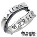【ポイント5倍!最大1500円OFFクーポン 5/6まで】 エムズコレクション M's collection リボン シルバー リング 15〜21号 メンズ りぼん 指輪 アクセサリー シルバー925 スターリングシルバー RA-002(4)