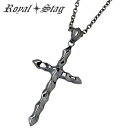 【ポイント10倍!スーパーSALE】 ロイヤルスタッグゼスト Royal Stag Zest クロス シルバー ネックレス アクセサリー ブラックダイヤモンドペンダントトップ アクセサリー BK DIA シルバー925 スターリングシルバー SN25-004