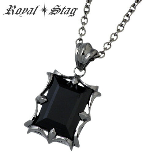 【ポイント5倍！30日まで！】 ロイヤルスタッグゼスト Royal Stag Zest オニキス シルバー ネックレス アクセサリー BK OX シルバー925 スターリングシルバー SN25-006