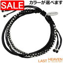 【スーパーSALE 50%OFF!】 ラストヘブン LAST HEAVEN カレンシルバー ワックスコード ブレスレット レッドカラーのみ メンズ レディース LHBB-18