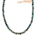 ラストヘブン LAST HEAVEN 多面カットビーズネックレス ブロンザイト クリソコラ オニキス ビーズ ペンダント 天然石 古銅 メンズ シルバー925 アクセサリー ブランド ギフト 誕生日 LHN-2313
