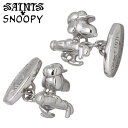 セインツ スヌーピー SAINTS x SNOOPY ゴルフ シルバーカフスボタン シルバー925 スターリングシルバー SNPY-C-02