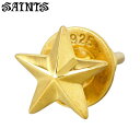 セインツ  ピアス メンズ セインツ SAINTS ネイティブスター シルバー ピアス アクセサリー ゴールド SSE-702GD