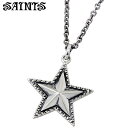 【ポイント5倍! 13日まで!】 セインツ SAINTS スター シルバー ネックレス アクセサリー メンズ 星 SSP-701