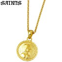 セインツ SAINTS シルバー ネックレス アクセサリー ジャンヌダルク メダイ メンズ SSP-806GD(4)