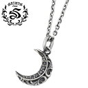 【ポイント5倍!27日まで】 セインツ SAINTS アラベスク ムーン シルバー ネックレス アクセサリー ブラックキュービック 三日月 シルバー925 スタ...
