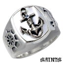 【ポイント5倍! 18日まで!】 セインツ SAINTS ホープ アンカー シルバー リング 指輪 アクセサリー メンズ シェル スカル 17〜21号 SSR1...