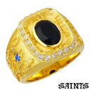 【ポイント5倍!最大1500円OFFクーポン 5/6まで】 セインツ SAINTS シルバー リング 指輪 08 カレッジ ゴールド メンズ 17〜21号 キュービック シルバーアクセサリー アクセ ギフト プレゼント SSR8-68GD(4)