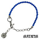 セインツ SAINTS スワロフスキー ストーン シルバー ブレスレット アクセサリー シルバー925 スターリングシルバー SSB10-53BL