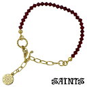【ポイント5倍! 18日まで!】 セインツ SAINTS スワロフスキー ストーン シルバー ブレスレット アクセサリー シルバー925 スターリングシルバー ...