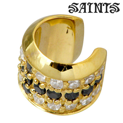 セインツ SAINTS ジルコニア クロス シルバー イヤーカフ アクセサリー 1個売り 片耳用 十字架 CZ SSE9-44G