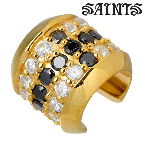 セインツ SAINTS ジルコニア クロス シルバー イヤーカフ アクセサリー 1個売り 片耳用 十字架 CZ SSE9-44G