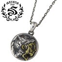 【ポイント5倍! 13日まで!】 セインツ SAINTS アテナ コイン シルバー ネックレス アクセサリー シルバー925 スターリングシルバー SSP11-...