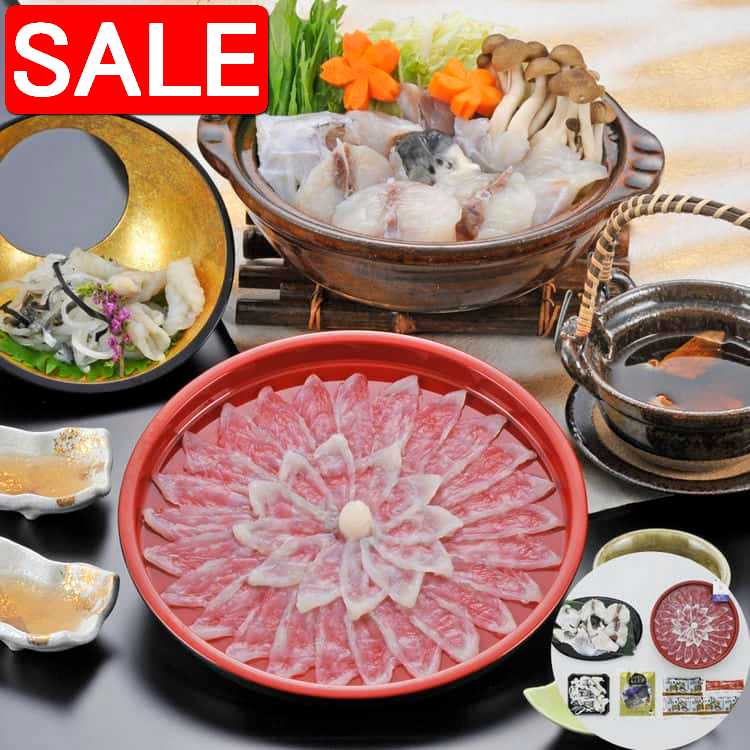 【スーパーSALE 10%OFF！】 福岡 ふく太郎本部 とらふく刺身 ちりセット A 職人が一枚一枚丁寧に仕上げ..