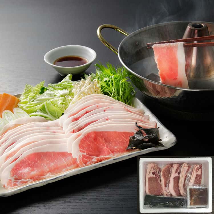 北海道真狩産 ハーブ豚のロースしゃぶ Fセット 100gx6 肉質が柔らかく甘味のある 4種類のハーブを加え..
