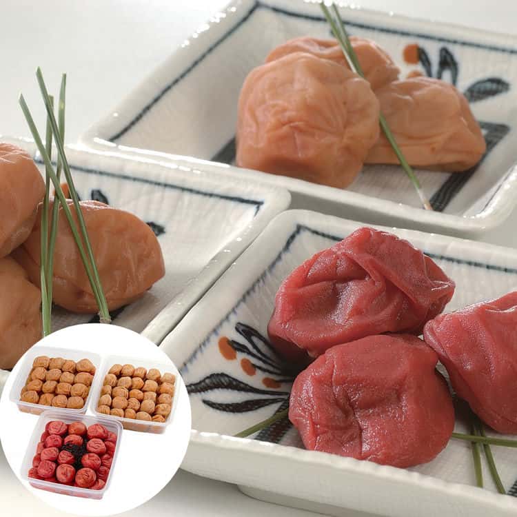 【お買い物マラソン ポイント5倍!】 和歌山 紀州南高梅 梅干 3種詰合せ 昔風味 うす塩味 はちみつ風味 各1kg 厳選された紀州産南高梅の中から 大粒肉厚の梅干しだけを選りすぐり 合成着色料人工甘味料保存料不使用で仕上げました お歳暮