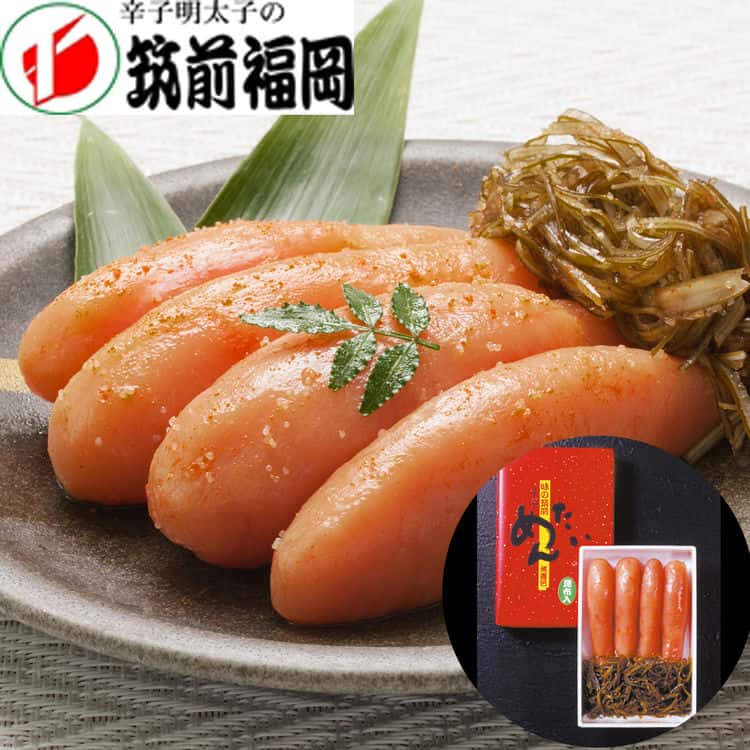 【最大5000円OFFクーポン+ポイント5倍!20日まで!】 福岡 昆布漬 辛子明太子 無着色 400g 明太子350g 昆布50g 昆布に携わること三十余年の社長が創意工夫を凝らし誕生させた昆布が主役の無着色辛子明太子 ご進物 ギフト 贈り物に 離島配送不可