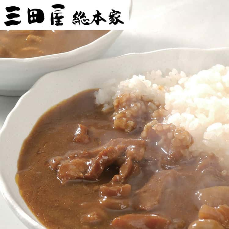 三田屋総本家 カレー詰合せ ギフト C 味極まる黒毛和牛 のビーフカレーDX220gx3 黒酢仕立て黒豚のポークカレーDX220gx3 お歳暮 お中元 ご進物 ギフト 贈り物に最適 ※離島は配送不可