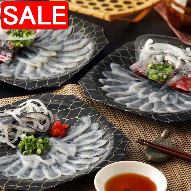 【スーパーSALE 10%OFF！】 大分豊後産 とらふぐ刺身 三昧セット A とらふぐ刺身40g とらふぐ皮20g x3..