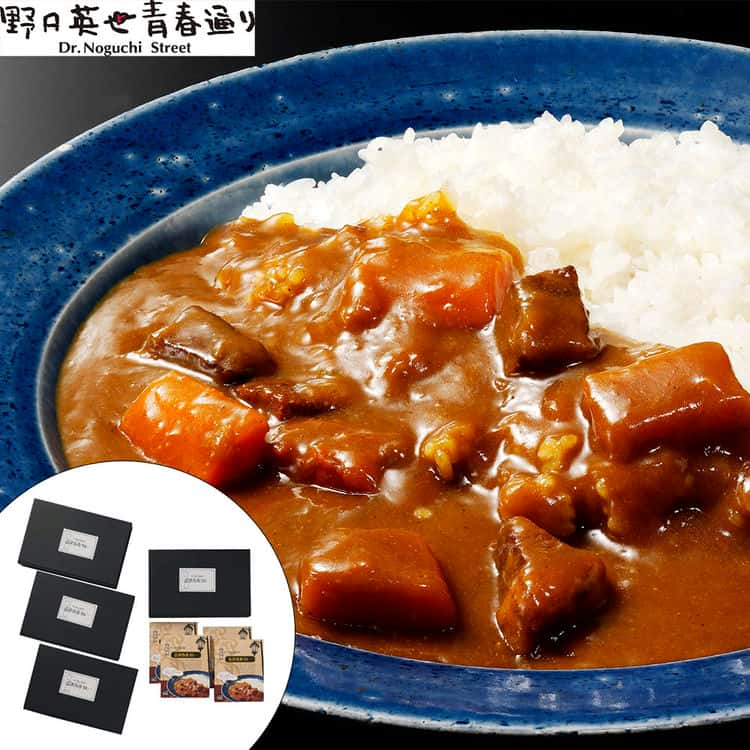 【スーパーSALE 10%OFF！】野口英世 会津青春通り 大町ガス燈 会津青春カレー 200gx4箱 x4箱 偉人野口英世博士が過ごした街会津若松 野口英世青春通り にあるお店 大町ガス燈 からビーフカレーをお届け お歳暮 お中元 ご進物 ギフト 贈り物に最適 ※離島は配送不可